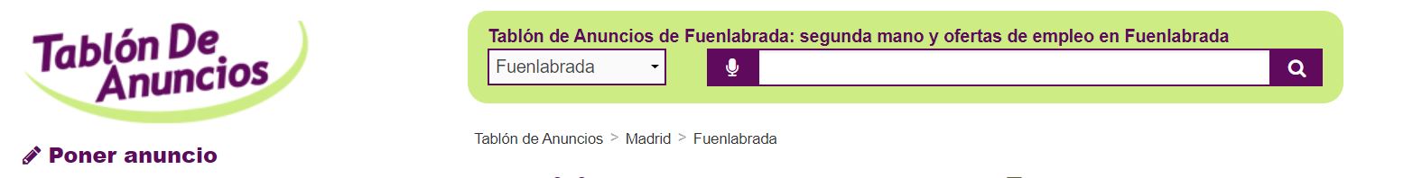 Fuente: Tablón de Anuncios
